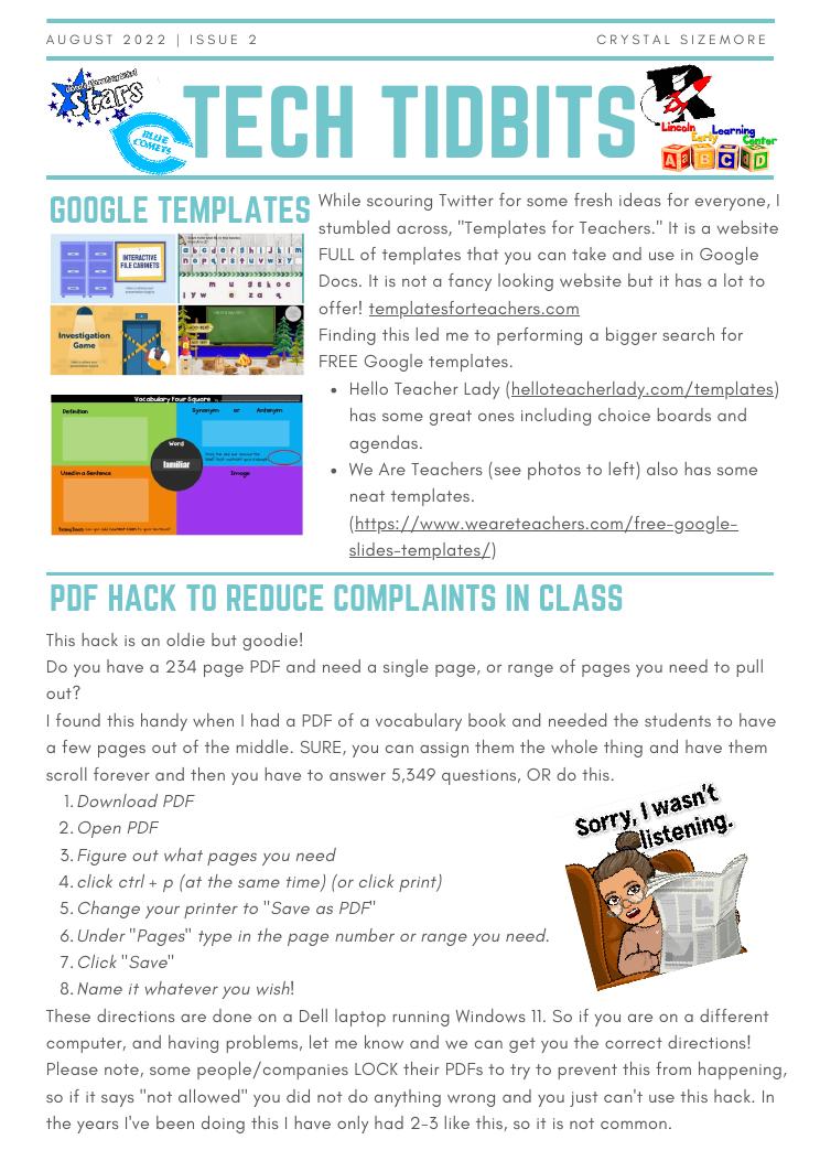 Tech Tidbits — Issue 2 cover