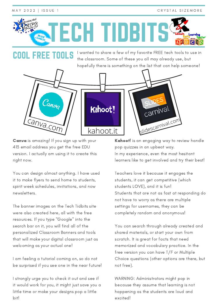 Tech Tidbits — Issue 1 cover
